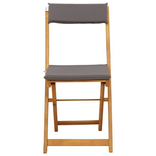 Външни бistro столове 2 pcs Тъмен сив 40 x 53 x 80 см