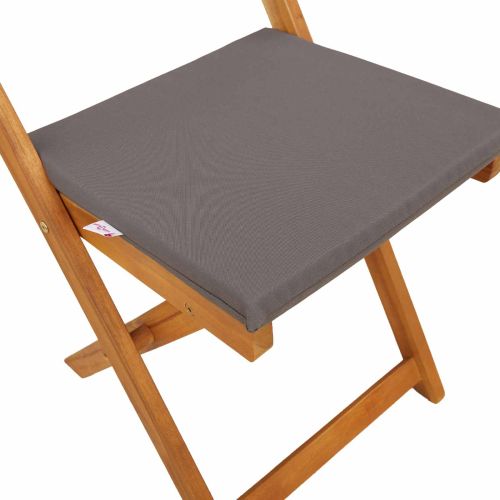 Външни бistro столове 2 pcs Тъмен сив 40 x 53 x 80 см