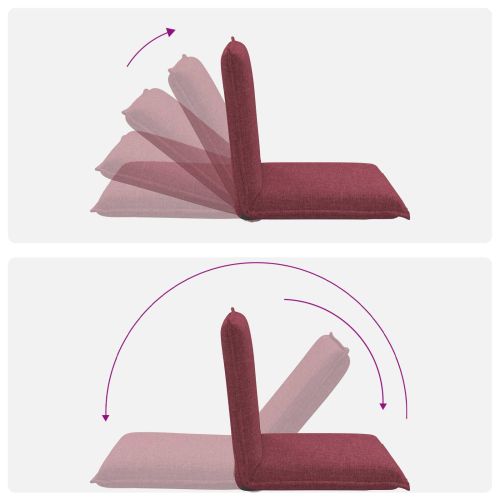 Подово кресло Виненочервен 54 x 64 x 59 см текстил