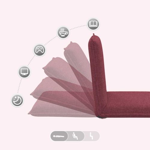 Подово кресло Виненочервен 54 x 64 x 59 см текстил