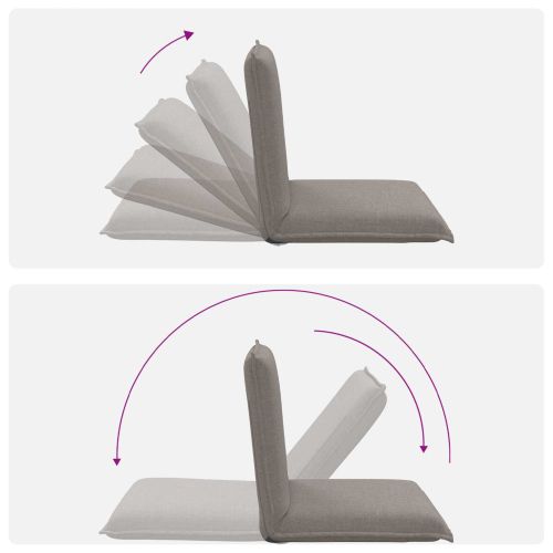 Подово кресло Таупе 54 x 64 x 59 см текстил