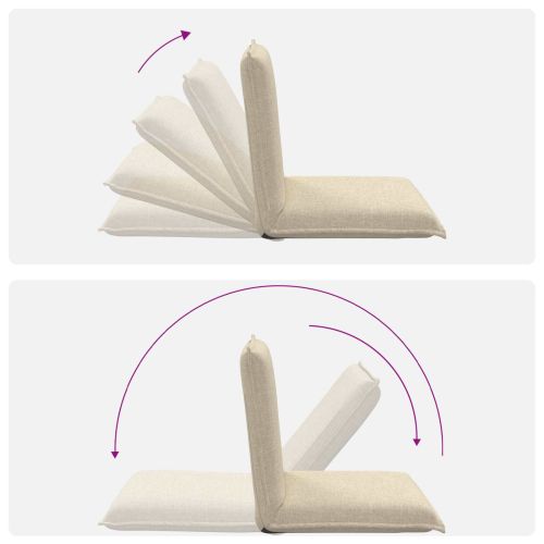 Подово кресло Крем 54 x 64 x 59 см текстил