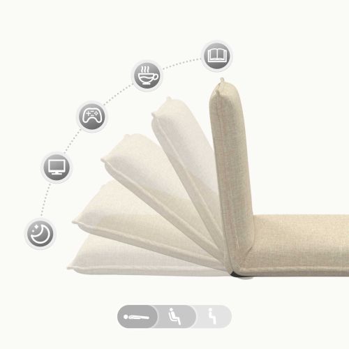 Подово кресло Крем 54 x 64 x 59 см текстил