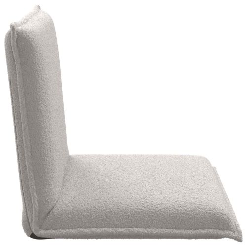 Подово кресло Светлосиво 54 x 64 x 59 см Вълнена тъкан