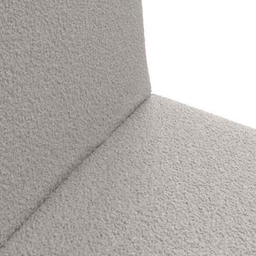 Подово кресло Светлосиво 54 x 64 x 59 см Вълнена тъкан