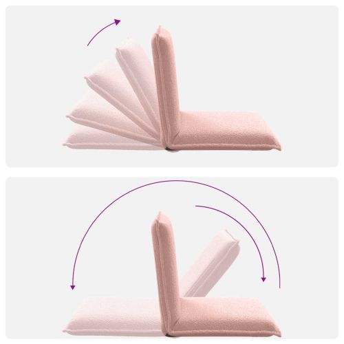 Подово кресло Розово 54 x 64 x 59 см Вълнена тъкан