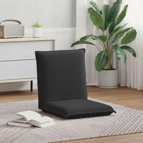 Подово кресло Тъмен сив 54 x 64 x 59 см Вълнена тъкан