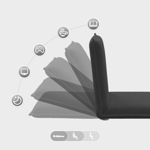 Подово кресло Тъмен сив 54 x 64 x 59 см Вълнена тъкан