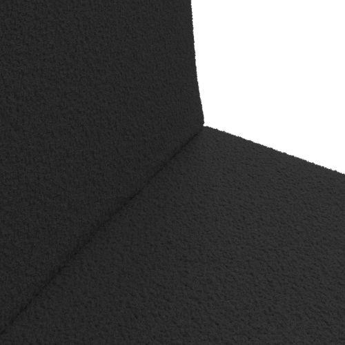 Подово кресло Черен 54 x 64 x 59 см Вълнена тъкан