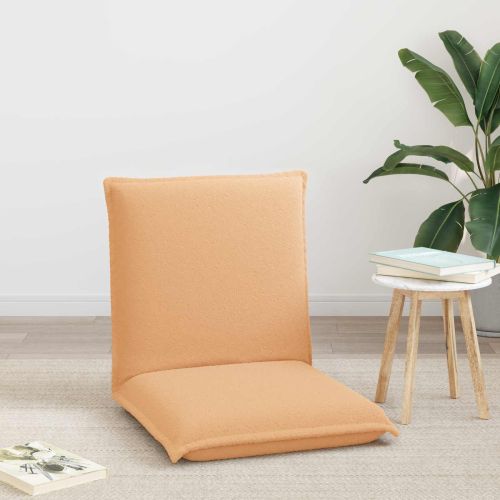 Подово кресло Бежово 54 x 64 x 59 см Вълнена тъкан