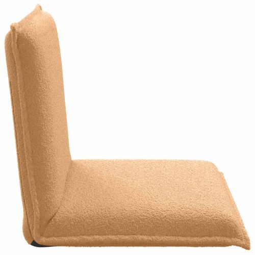 Подово кресло Бежово 54 x 64 x 59 см Вълнена тъкан