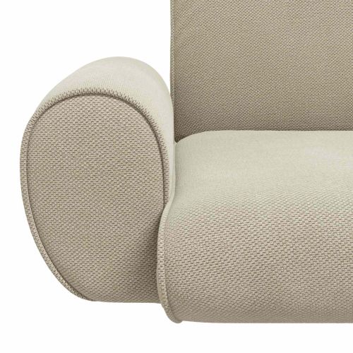 Подово кресло Пясък 68 x 51 x 56 см Гранчест велур