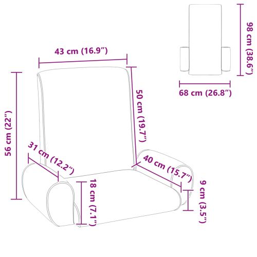 Подово кресло Каки 68 x 51 x 56 см Гранчест велур