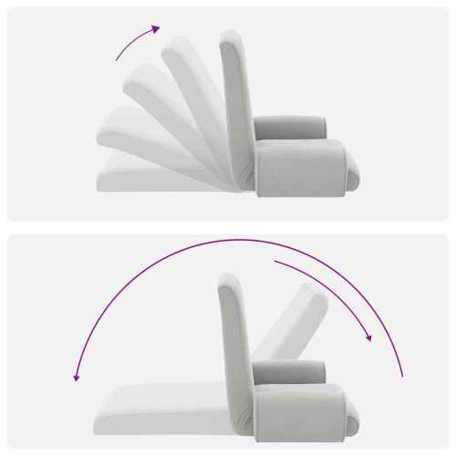 Подово кресло Светлосиво 68 x 51 x 56 см Гранчест велур