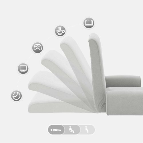 Подово кресло Светлосиво 68 x 51 x 56 см Гранчест велур