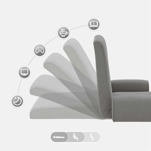 Подово кресло Тъмен сив 68 x 51 x 56 см Гранчест велур