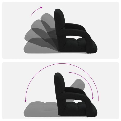 Регулируем подов стол Черно 58 x 62 x 58 см Текстил