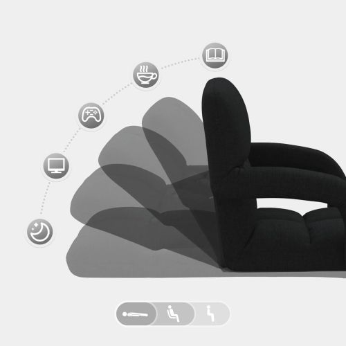 Регулируем подов стол Черно 58 x 62 x 58 см Текстил