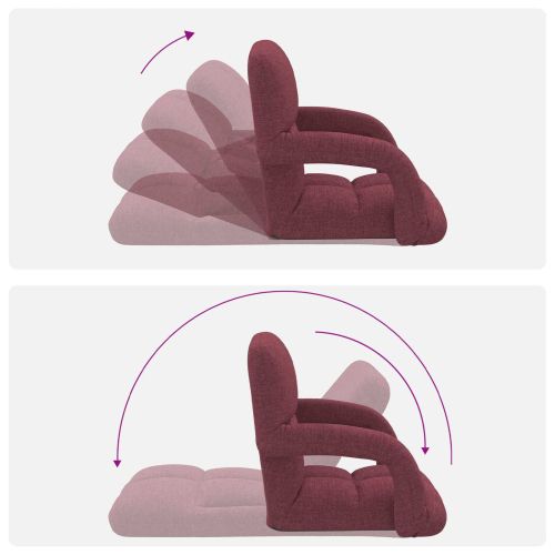 Регулируем подов стол Виненочервен 58 x 62 x 58 см Текстил