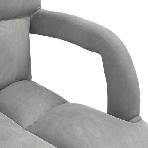 Подово кресло Светлосиво 58 x 62 x 58 см Кадифе