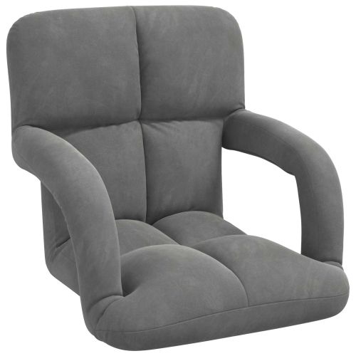 Подово кресло Тъмен сив 58 x 62 x 58 см Кадифе