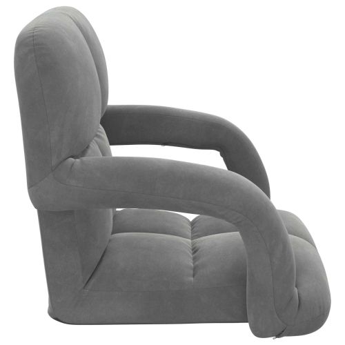 Подово кресло Тъмен сив 58 x 62 x 58 см Кадифе