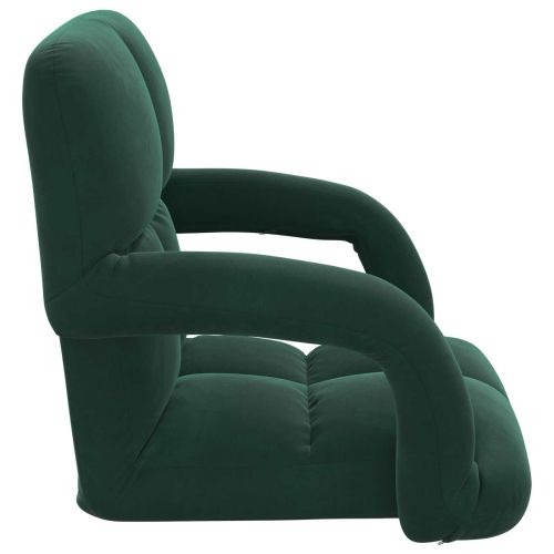 Подово кресло Тъмен зелен 58 x 62 x 58 см Кадифе