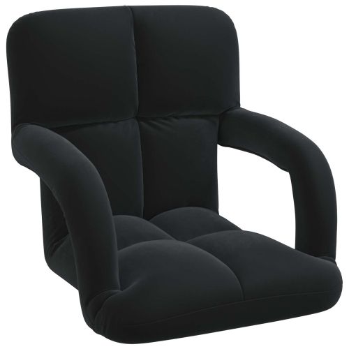 Подово кресло Черен 58 x 62 x 58 см Кадифе