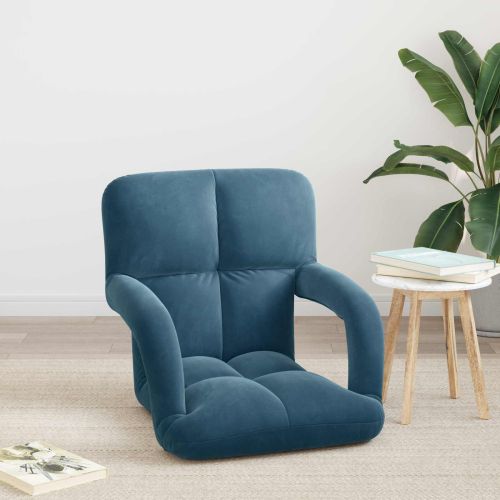 Подово кресло Синьо 58 x 62 x 58 см Кадифе
