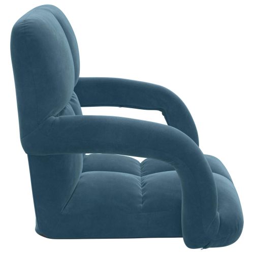 Подово кресло Синьо 58 x 62 x 58 см Кадифе