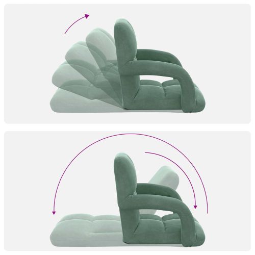 Подово кресло Морско зелено 58 x 62 x 58 см Кадифе