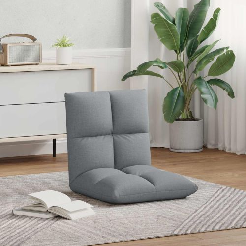 Подово кресло Светлосиво 50 x 61 x 57 см текстил