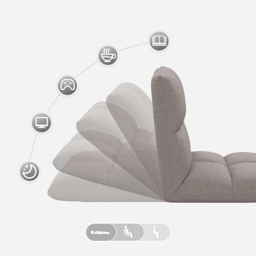 Подово кресло Таупе 50 x 61 x 57 см текстил