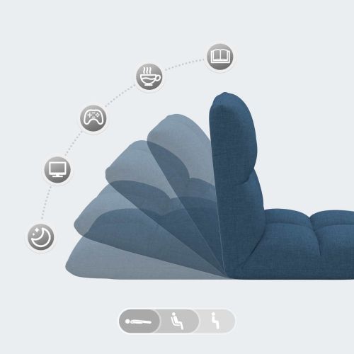 Подово кресло Синьо 50 x 61 x 57 см текстил