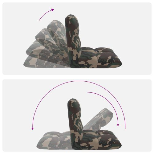 Подово кресло Военнозелено 50 x 61 x 57 см текстил