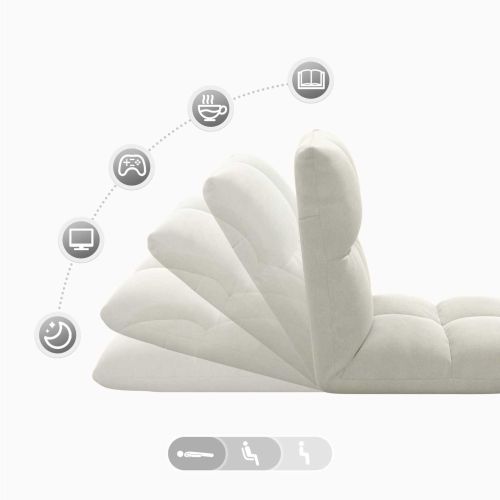 Подово кресло Крем 50 x 61 x 57 см Кадифе