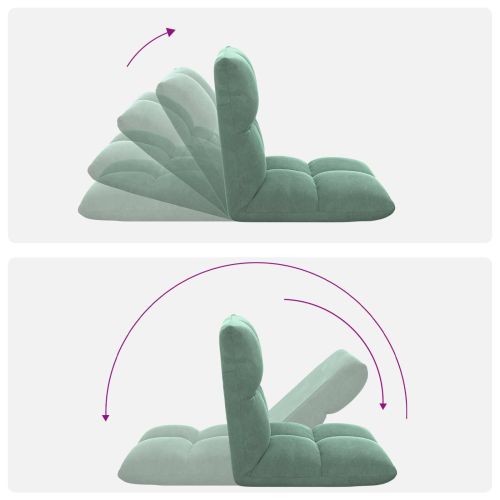 Подово кресло Морско зелено 50 x 61 x 57 см Кадифе