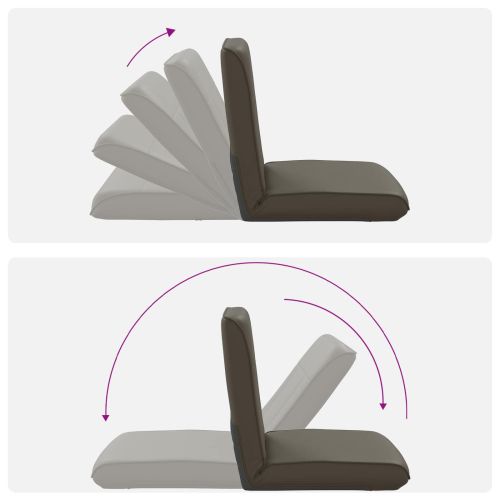 Подово кресло Сив 50 x 73 x 60 см Изкуствена