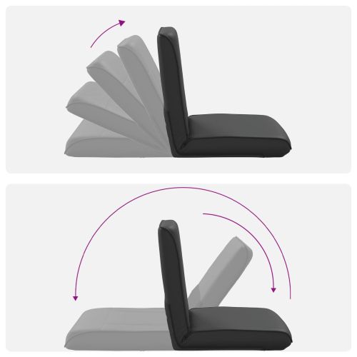 Подово кресло Черен 50 x 73 x 60 см Изкуствена