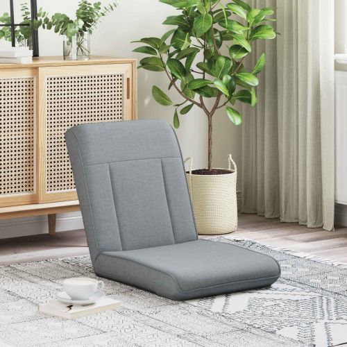 Подово кресло Светлосиво 50 x 73 x 60 см текстил