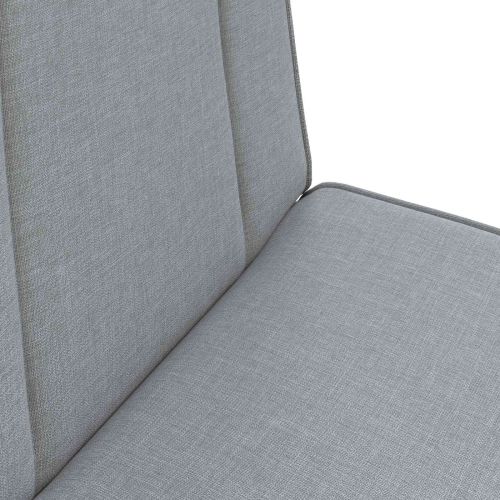 Подово кресло Светлосиво 50 x 73 x 60 см текстил