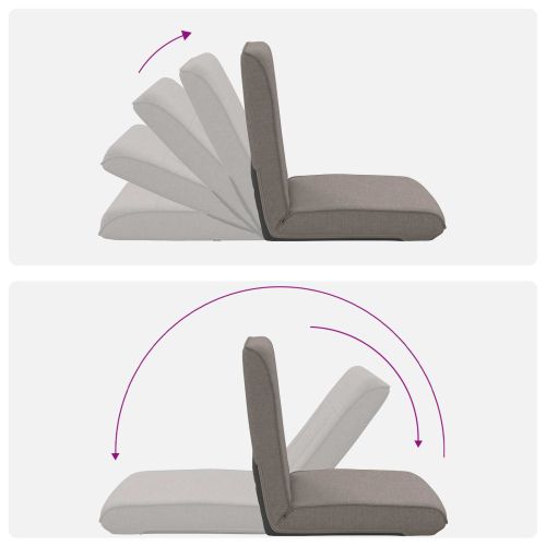 Подово кресло Таупе 50 x 73 x 60 см текстил