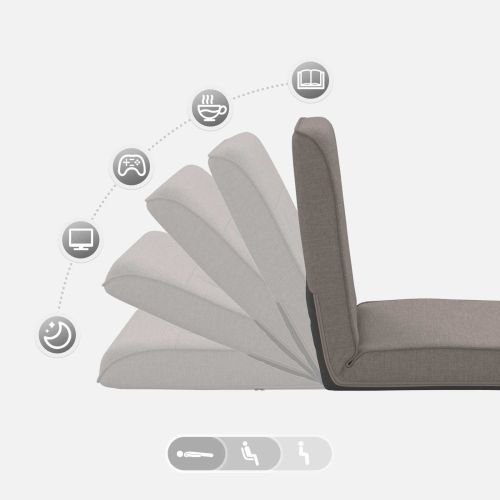 Подово кресло Таупе 50 x 73 x 60 см текстил