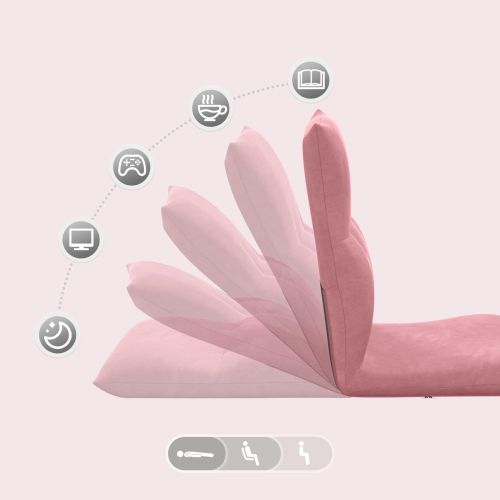 Подово кресло Розово 46 x 50 x 61 см Кадифе