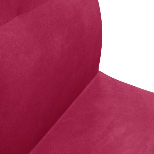 Подово кресло Виненочервен 46 x 50 x 61 см Кадифе