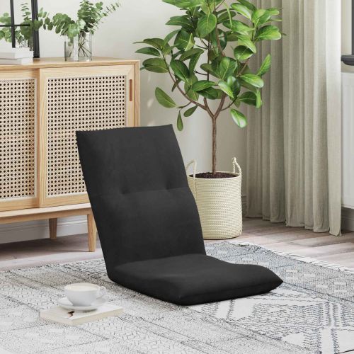 Подово кресло Черен 46 x 50 x 61 см Кадифе