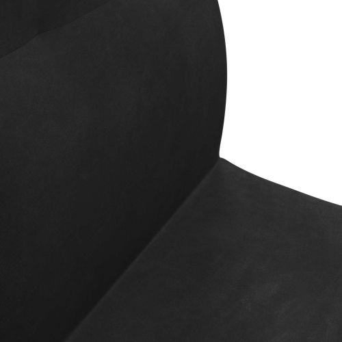 Подово кресло Черен 46 x 50 x 61 см Кадифе