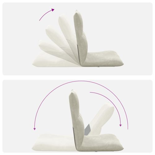 Подово кресло Крем 46 x 50 x 61 см Кадифе