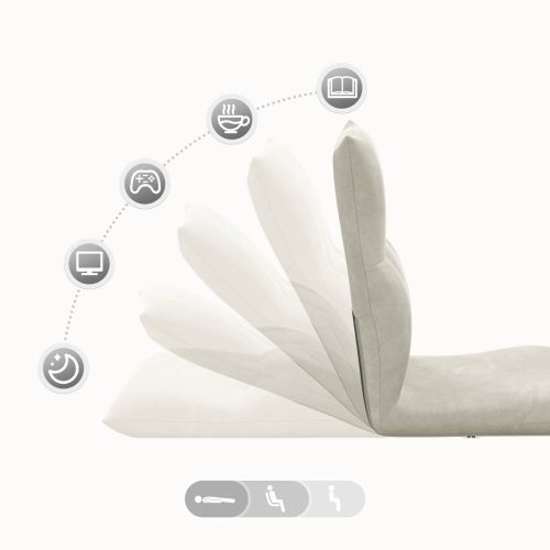 Подово кресло Крем 46 x 50 x 61 см Кадифе