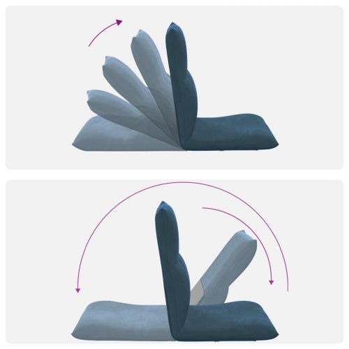 Подово кресло Синьо 46 x 50 x 61 см Кадифе
